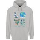 Love My Planet Climate Change Environment Childrens Kids Hoodie Sports Grey