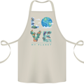 Love My Planet Climate Change Environment Cotton Apron 100% Organic Natural