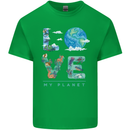 Love My Planet Climate Change Environment Kids T-Shirt Childrens Irish Green