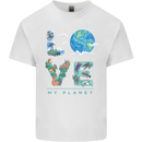 Love My Planet Climate Change Environment Kids T-Shirt Childrens White