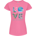 Love My Planet Climate Change Environment Womens Petite Cut T-Shirt Azalea