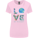 Love My Planet Climate Change Environment Womens Wider Cut T-Shirt Light Pink