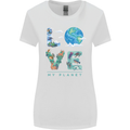 Love My Planet Climate Change Environment Womens Wider Cut T-Shirt White