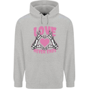 Love Never Ends Gothic Valentine's Day Childrens Kids Hoodie Sports Grey