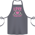 Love Never Ends Gothic Valentine's Day Cotton Apron 100% Organic Steel