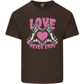 Love Never Ends Gothic Valentine's Day Kids T-Shirt Childrens Chocolate
