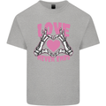 Love Never Ends Gothic Valentine's Day Kids T-Shirt Childrens Sports Grey
