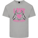 Love Never Ends Gothic Valentine's Day Kids T-Shirt Childrens Sports Grey