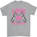 Love Never Ends Gothic Valentine's Day Mens T-Shirt 100% Cotton Sports Grey