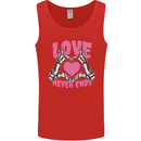 Love Never Ends Gothic Valentine's Day Mens Vest Tank Top Red