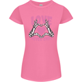 Love Never Ends Gothic Valentine's Day Womens Petite Cut T-Shirt Azalea