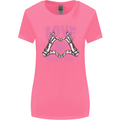 Love Never Ends Gothic Valentine's Day Womens Wider Cut T-Shirt Azalea
