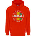 Love Peace Reggae Music Childrens Kids Hoodie Bright Red