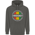 Love Peace Reggae Music Childrens Kids Hoodie Storm Grey