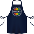 Love Peace Reggae Music Cotton Apron 100% Organic Navy Blue