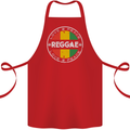 Love Peace Reggae Music Cotton Apron 100% Organic Red