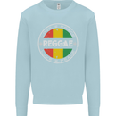 Love Peace Reggae Music Kids Sweatshirt Jumper Light Blue