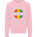 Love Peace Reggae Music Kids Sweatshirt Jumper Light Pink