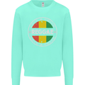 Love Peace Reggae Music Kids Sweatshirt Jumper Peppermint
