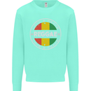 Love Peace Reggae Music Kids Sweatshirt Jumper Peppermint