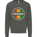 Love Peace Reggae Music Kids Sweatshirt Jumper Storm Grey
