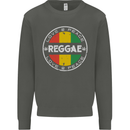 Love Peace Reggae Music Kids Sweatshirt Jumper Storm Grey