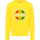 Love Peace Reggae Music Kids Sweatshirt Jumper Yellow