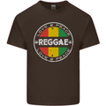 Love Peace Reggae Music Kids T-Shirt Childrens Chocolate