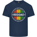 Love Peace Reggae Music Kids T-Shirt Childrens Navy Blue