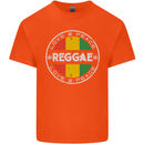 Love Peace Reggae Music Kids T-Shirt Childrens Orange