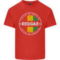 Love Peace Reggae Music Kids T-Shirt Childrens Red