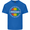 Love Peace Reggae Music Kids T-Shirt Childrens Royal Blue