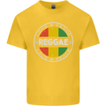 Love Peace Reggae Music Kids T-Shirt Childrens Yellow
