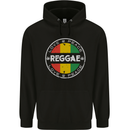 Love Peace Reggae Music Mens 80% Cotton Hoodie Black