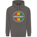 Love Peace Reggae Music Mens 80% Cotton Hoodie Charcoal