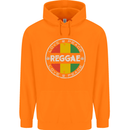 Love Peace Reggae Music Mens 80% Cotton Hoodie Orange