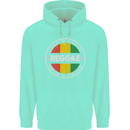 Love Peace Reggae Music Mens 80% Cotton Hoodie Peppermint