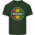 Love Peace Reggae Music Mens Cotton T-Shirt Tee Top Forest Green