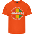 Love Peace Reggae Music Mens Cotton T-Shirt Tee Top Orange