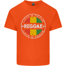 Love Peace Reggae Music Mens Cotton T-Shirt Tee Top Orange