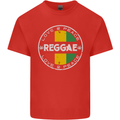 Love Peace Reggae Music Mens Cotton T-Shirt Tee Top Red