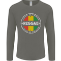 Love Peace Reggae Music Mens Long Sleeve T-Shirt Charcoal