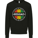 Love Peace Reggae Music Mens Sweatshirt Jumper Black