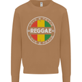 Love Peace Reggae Music Mens Sweatshirt Jumper Caramel Latte