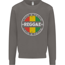 Love Peace Reggae Music Mens Sweatshirt Jumper Charcoal