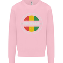 Love Peace Reggae Music Mens Sweatshirt Jumper Light Pink