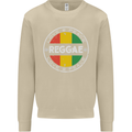 Love Peace Reggae Music Mens Sweatshirt Jumper Sand