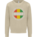 Love Peace Reggae Music Mens Sweatshirt Jumper Sand