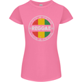 Love Peace Reggae Music Womens Petite Cut T-Shirt Azalea