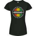 Love Peace Reggae Music Womens Petite Cut T-Shirt Black